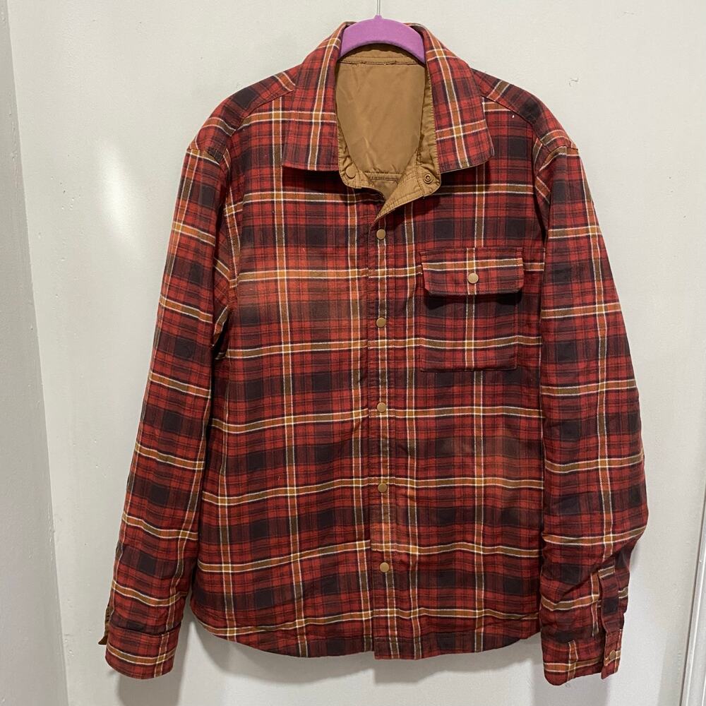 UnionBay UB Tech Reversible Performance Flannel Shacket Lined Men's Size Small - Picture 2 of 12